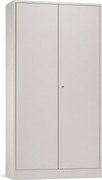 Armário de Escritório Contabilidade com Portas de Bater 1950x1000x420 mm Cinza Riva Office