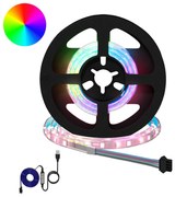 vidaXL Fita LED 2 pcs Preto e Transparente 400 mm Cobre e Plástico