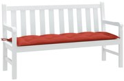 Almofadão p/ banco jardim 150x50x7 cm mesclado tecido vermelho