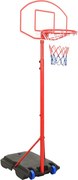 vidaXL Conjunto portátil de basquetebol ajustável 200-236 cm