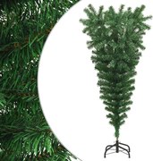 vidaXL Árvore de Natal artificial invertida com suporte 120 cm verde