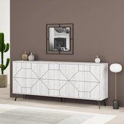 Secretária e Estante Lima – Nogueira e Amarelo – Secretária: 120x75,4x