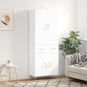 Armário alto 69,5x34x180 cm derivados de madeira branco
