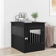 vidaXL Caixa para cães em carvalho preto 80x64,5x71 cm Madeira projetada