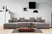 Sofá de Canto Gondol – Cinzento – 360 x 105 cm