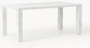 Mesa de jantar com aspeto de mármore Carl, 180 X 90 cm
