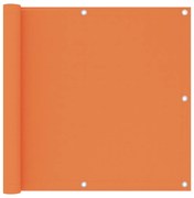 vidaXL Tela de varanda 90x400 cm tecido Oxford laranja