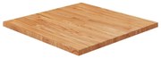 vidaXL Tampo mesa quadrado 60x60x2,5cm carvalho tratado castanho-claro