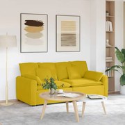 vidaXL Sofá modular com almofadas amarelo