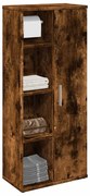 vidaXL Móvel p/casa banho c/suporte rolos 39x22x90 cm carvalho fumado