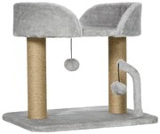 PawHut Arranhador para Gatos Pequenos Altura 42 cm Arranhador para Gat