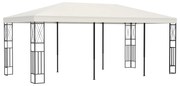 vidaXL Gazebo 3x6 m tecido cor creme