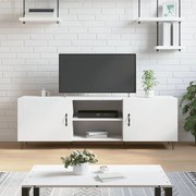 vidaXL Móvel para TV 150x30x50 cm derivados de madeira branco