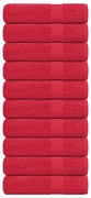 Toalhas de banho 10 pcs 100x150cm 360 gsm 100% algodão vermelho