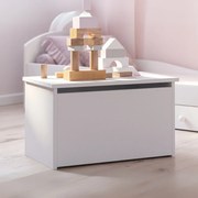 Baú para brinquedos branco Daria
