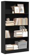 vidaXL Estante 80x24x143 cm derivados de madeira preto