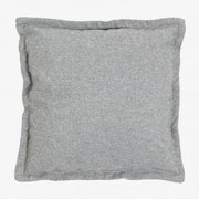 Almofada Quadrada (53x53cm) Kata Tecido Cinzento - Sklum