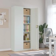 vidaXL Arquivador 90x40x200 cm aço cinzento-claro
