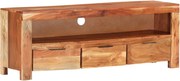 vidaXL Móvel de TV 110x30x40 cm madeira de acácia maciça