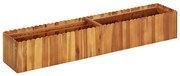 vidaXL Floreira de jardim 150x30x25 cm madeira de acácia maciça