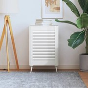 vidaXL Porta de armário 4 pcs design de persiana pinho maciço branco