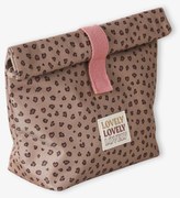 Lancheira estampado leopardo  bege