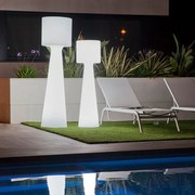 CANDEEIRO DE PÉ JARDIM GRACE 140 CM LUZ LED RGB BATERIA RECARREGÁVEL HOTEL, CASA, JARDIM, RESTAURANTE, BAR