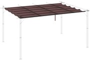 Outsunny Cobertura para Pérgola 3,5x2,5 m Teto de Substituição Retráti