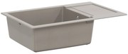 vidaXL Pia Cinzeto 780 x 500 mm 80% Quartzo e 20% Resina