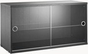 Vitrine com portas de vidro deslizantes String System, L 78 x P 30 cm