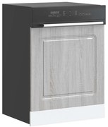 vidaXL Painel máquina lavar louça Kalmar 60x1,5x67 cm cinzento sonoma