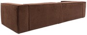 Sofá de 4 Lugares Lora – Castanho – 300x108x65 cm