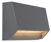 Candeeiro de parede exterior moderno cinzento escuro com LED IP65 - Sandstone 2 Moderno