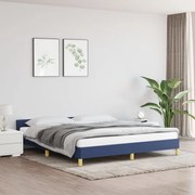 vidaXL Estrutura cama c/ cabeceira sem colchão 180x200 cm tecido azul