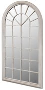 vidaXL Espelho jardim rústico arqueado 60x116cm uso interior/exterior