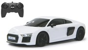 Carro Telecomandado Audi R8 2015 1:24 2,4GHz Branco