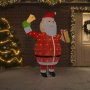 vidaXL Pai Natal decorativo com luzes LED tecido de luxo 180 cm
