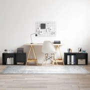 vidaXL Conjunto de móvel de TV 4 pcs Preto 37 x 35 x 37,5 cm