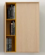 Alçado de parede porta e prateleira lateral - 122.2 cm