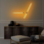 Candeeiro de Parede Sword – Cinza – 91x10x7 cm / 62x10x7 cm