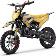 Mini Moto de cross a gasolina para crianças BNO Motors CROSS XM 50cc Amarela