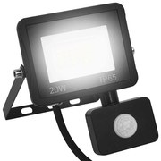 vidaXL Projetor c/ iluminação LED e sensor 20 W branco frio