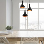 Chandelier Berceste – Preto – 40 cm