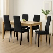 Conjunto de 4 Cadeiras Tesa - Preto - Design Moderno