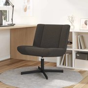 vidaXL Cadeira de Acento Cinza Escuro Tecido com Base de Metal Médio