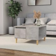 vidaXL Mesa de centro 55x55x36,5 cm derivados madeira cinzento cimento