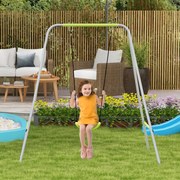 Baloiço de arco 2 em 1 para bebés com cinto de segurança de 5 pontos, para uso interior e exterior, verde