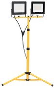 vidaXL Projetor c/ iluminação LED e tripé 2x100 W branco frio