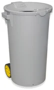 Caixote do Lixo Inteligente em Aço Inoxidável de 50L, resistente à água,  Cor prata, 33x25x84cm | O Meu Jardim