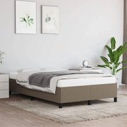 vidaXL Estrutura cama sem colchão 120x200 cm tecido cinza-acastanhado